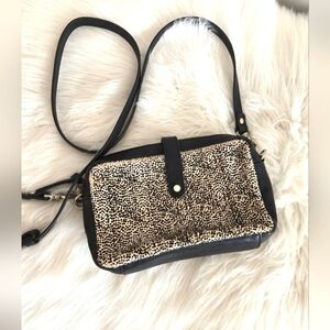 Ugg Australia leather cross body bag | animal print